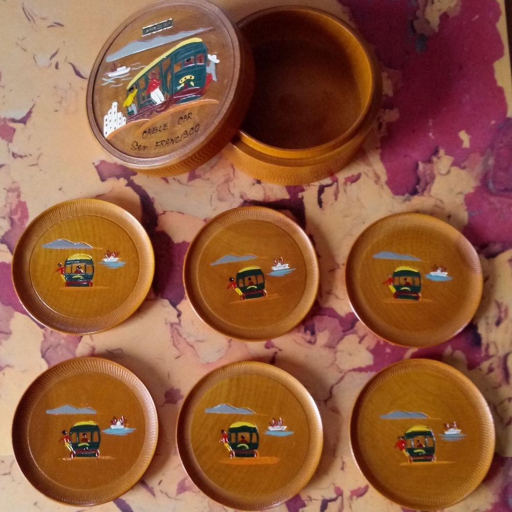 Vintage San Francisco Coaster Set - Picture 2 of 5